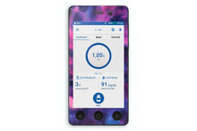  Purple Nebula Sticker - Omnipod Dash PDM for diabetes CGMs and insulin pumps