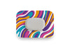 Purple Swirl Patch for GlucoRX Aidex diabetes CGMs and insulin pumps