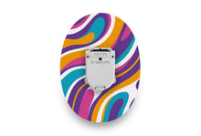 Purple Swirl Patch - Glucomen Day for Single diabetes CGMs and insulin pumps