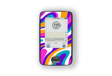  Purple Swirl Sticker - Dexcom Receiver for diabetes supplies and insulin pumps