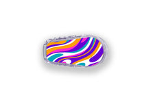  Purple Swirl Sticker - Dexcom Transmitter for diabetes supplies and insulin pumps