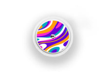  Purple Swirl Sticker - Libre 2 for diabetes supplies and insulin pumps
