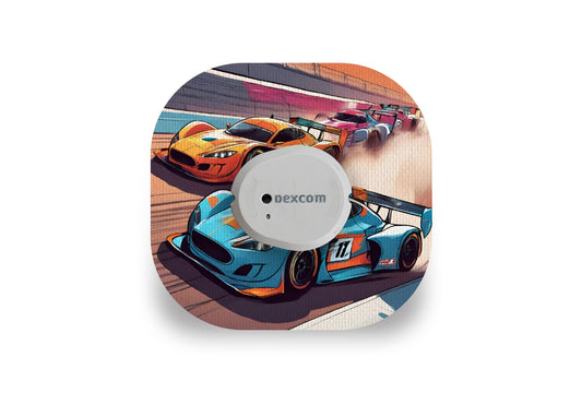 Race Car Patch - Dexcom G7 / One+ for Single diabetes supplies and insulin pumps