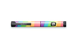 Rainbow Sticker - Novopen for diabetes CGMs and insulin pumps