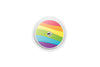 Rainbow Sticker for Libre 2 diabetes CGMs and insulin pumps