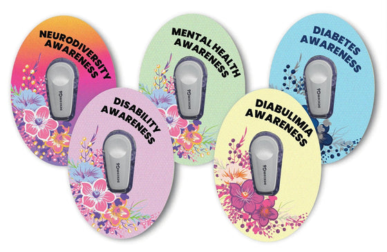 Raising Awareness Patch Pack for Dexcom G6 diabetes CGMs and insulin pumps