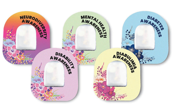 Raising Awareness Patch Pack for Omnipod diabetes CGMs and insulin pumps