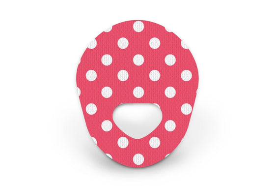 Red Polka Dot Patch for Guardian Enlite diabetes CGMs and insulin pumps