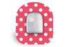 Red Polka Dot Patch for Omnipod diabetes CGMs and insulin pumps