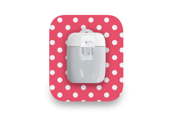 Red Polka Dot Patch - Medtrum Pump for Single diabetes CGMs and insulin pumps