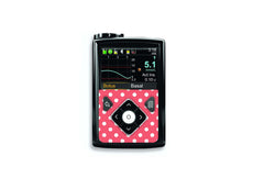 Red Polka Dot Sticker for Novopen 4, 5, 6, or Echo diabetes supplies and insulin pumps