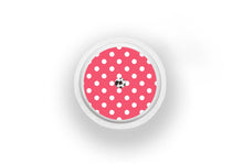  Red Polka Dot Sticker - Libre 2 for diabetes supplies and insulin pumps