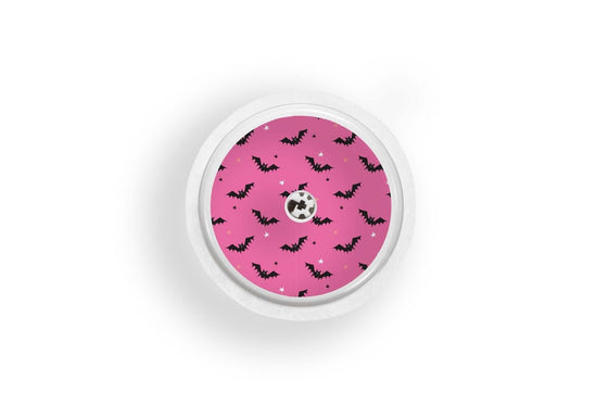 Scary Bats Sticker for Libre 2 diabetes CGMs and insulin pumps