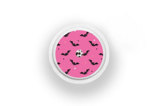 Scary Bats Sticker - Libre 2 for diabetes CGMs and insulin pumps