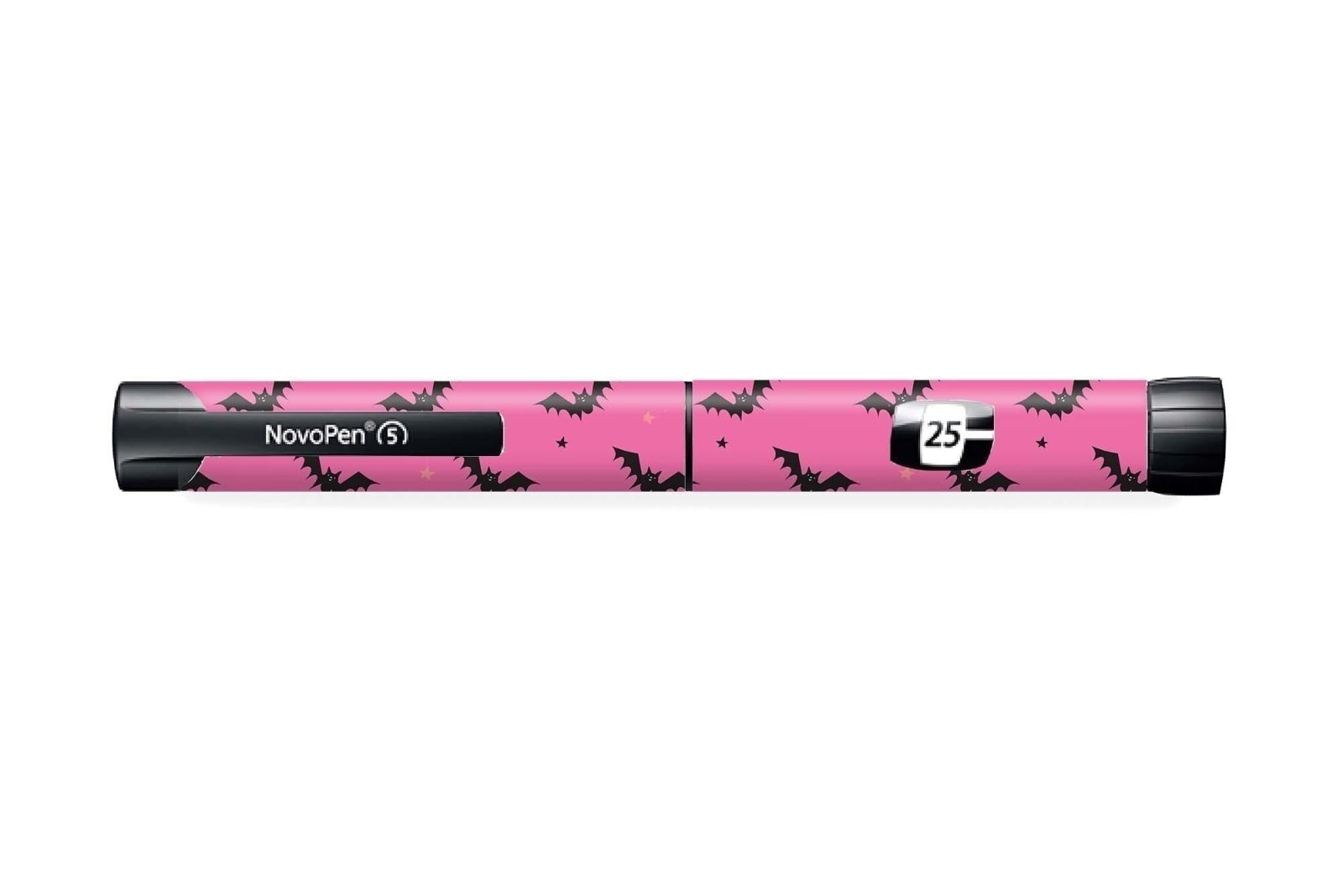 Scary Bats Sticker - Novopen for diabetes CGMs and insulin pumps