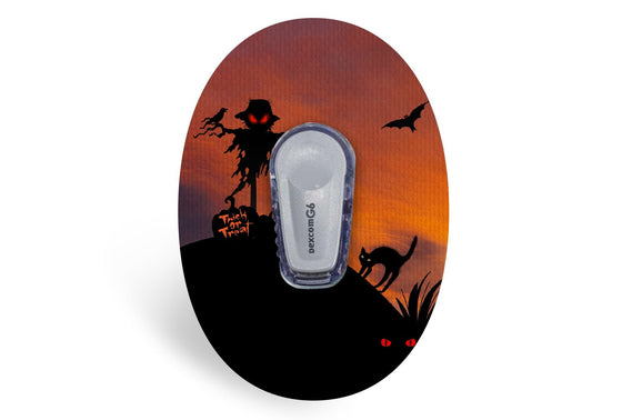 Scary Scarecrow Patch for Dexcom G6 diabetes CGMs and insulin pumps