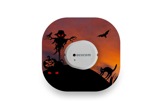Scary Scarecrow Patch for Dexcom G7 diabetes CGMs and insulin pumps