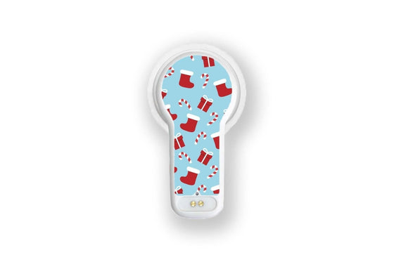 Secret Santa Stickers for MiaoMiao2 diabetes CGMs and insulin pumps