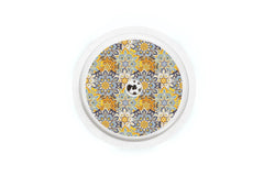 Sharp Flowers Sticker - Freestyle Libre 1, 2, or 2+ for diabetes CGMs and insulin pumps