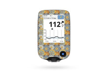  Sharp Flowers Sticker - Libre Reader for diabetes CGMs and insulin pumps