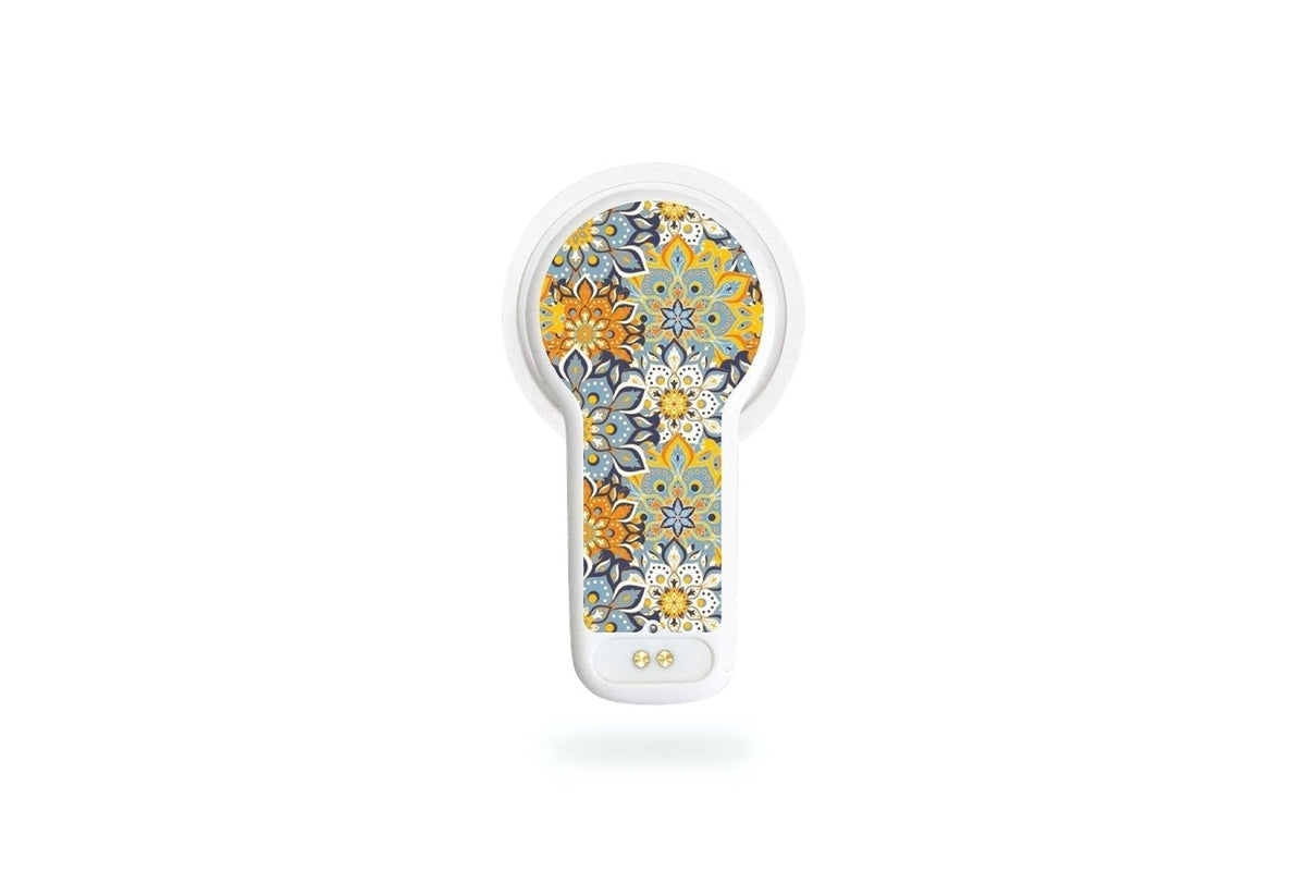 Sharp Flowers Sticker - MiaoMiao2 for diabetes CGMs and insulin pumps
