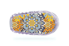 Sharp Flowers Sticker for Dexcom G6 / One Sensor diabetes CGMs and insulin pumps