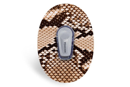 Snake Print Patch - Dexcom G6 / One for Single diabetes CGMs and insulin pumps