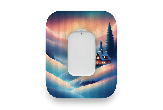 Snowy Cabin Patch for Medtrum CGM diabetes supplies and insulin pumps