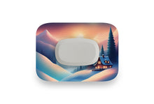  Snowy Cabin Patch - GlucoRX Aidex for Single diabetes supplies and insulin pumps