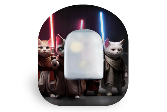 Space Wars Cat Patch for Omnipod diabetes supplies and insulin pumps