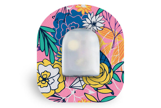 Springtime Bloom Patch - Omnipod for Single diabetes supplies and insulin pumps