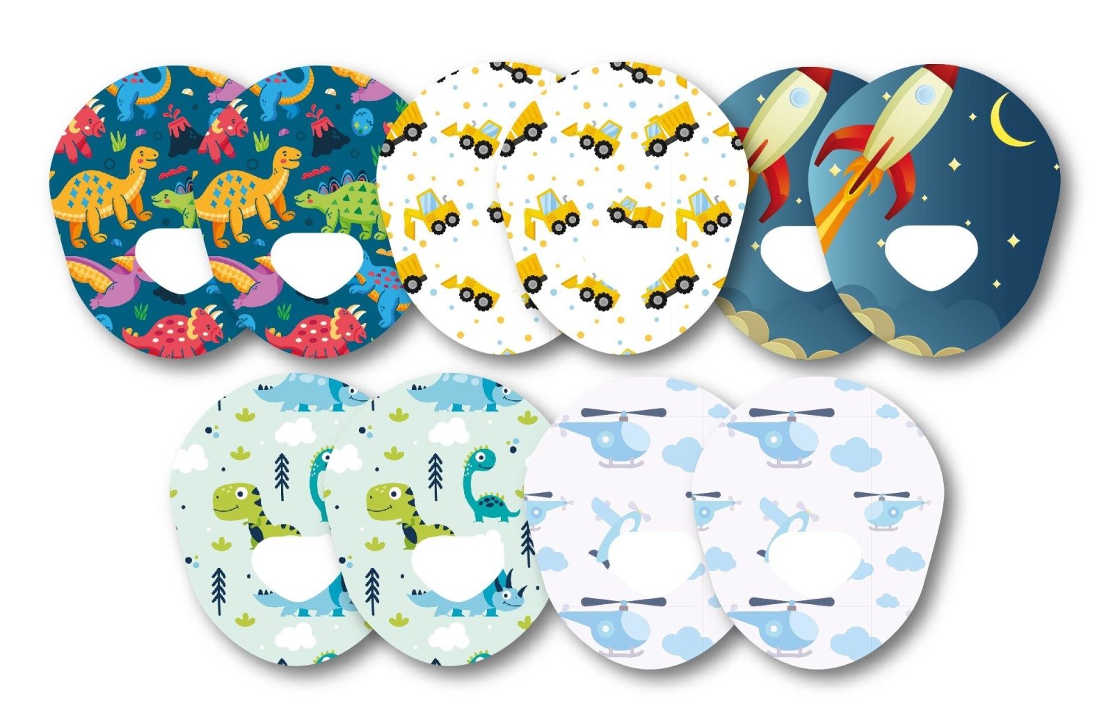 STEM Kids Patch Pack for Guardian Enlite - 10 Pack diabetes CGMs and insulin pumps