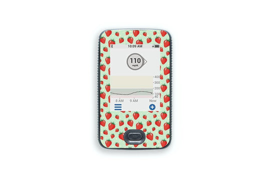 Strawberries Sticker - Dexcom G6 / One Receiver for diabetes CGMs and insulin pumps