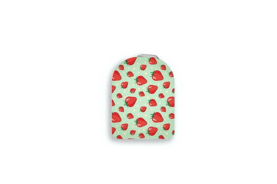 Strawberries Sticker for Omnipod Pump diabetes CGMs and insulin pumps