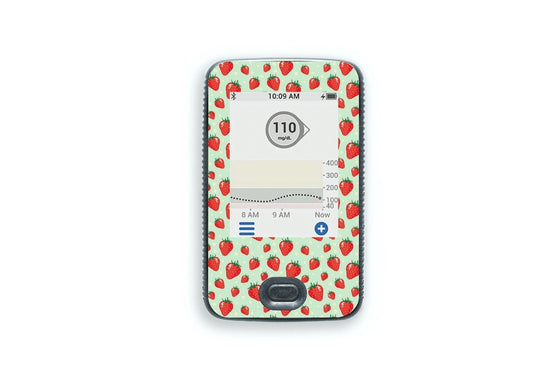 Strawberries Sticker for Dexcom Receiver diabetes CGMs and insulin pumps