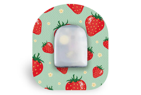 Strawberry Delight Patch for Omnipod diabetes CGMs and insulin pumps