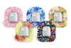 Summer Flowers Pack for Omnipod diabetes CGMs and insulin pumps