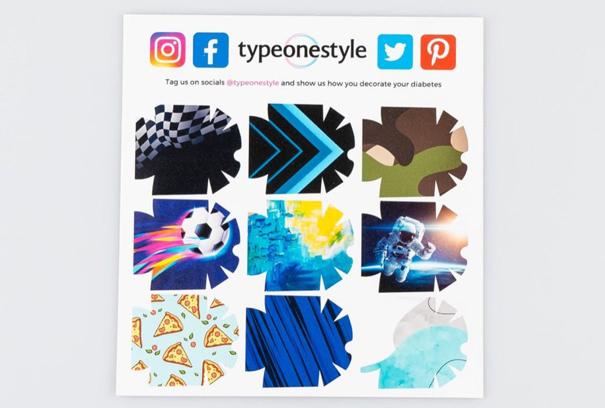 Totally Awesome Sticker Sheet for Single Sheet diabetes CGMs and insulin pumps