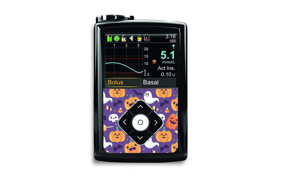 Trick or Treat Sticker for Medtronic 640g, 680g, 780g diabetes CGMs and insulin pumps