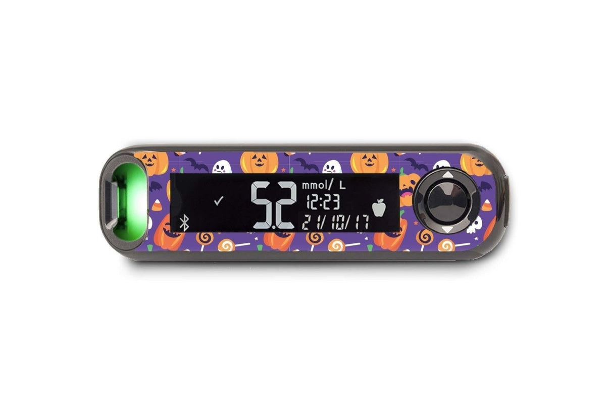 Trick or Treat Sticker - Contour Next One for diabetes CGMs and insulin pumps