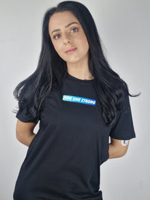  Type One Strong (Cool Blue) Adult T-Shirts for Black diabetes supplies and insulin pumps