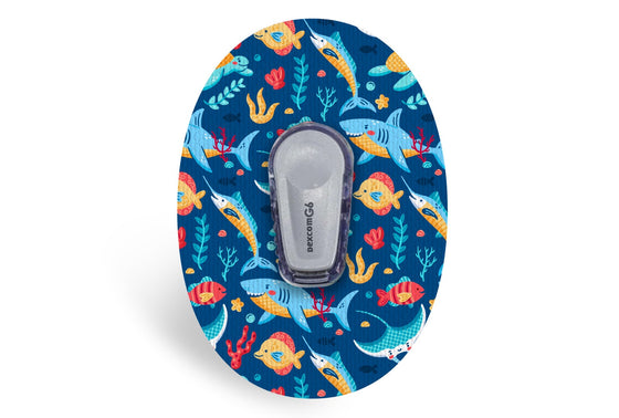 Under The Sea Patch for Dexcom G6 diabetes CGMs and insulin pumps