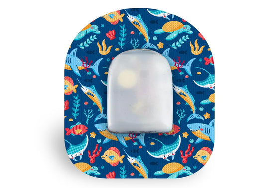 Under The Sea Patch for Omnipod diabetes CGMs and insulin pumps