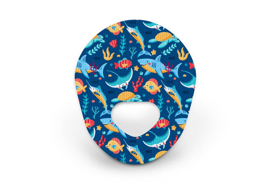 Under The Sea Patch - Guardian Enlite for Single diabetes CGMs and insulin pumps