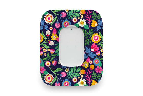 Vibrant Flowers Patch for Medtrum CGM diabetes CGMs and insulin pumps