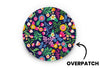Vibrant Flowers Patch for Overpatch diabetes CGMs and insulin pumps