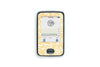 Vintage Yellow Flowers Sticker for Dexcom G6 Receiver diabetes CGMs and insulin pumps