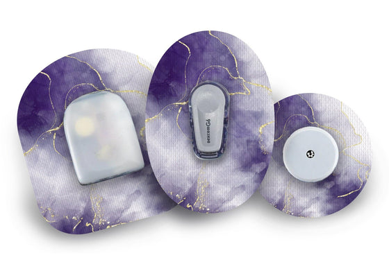 Violet Marble Patch for Freestyle Libre diabetes supplies and insulin pumps