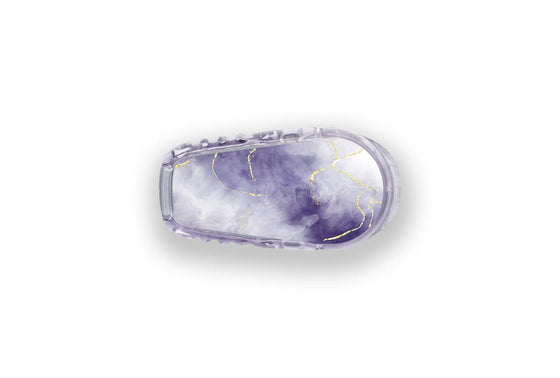 Violet Marble Sticker for Dexcom Transmitter diabetes supplies and insulin pumps