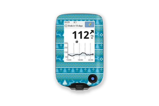 Warm Winter Stickers for Libre Reader diabetes CGMs and insulin pumps